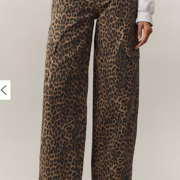 Damson Madder Dion Leopard Cargo Jean - Picture 3 of 10